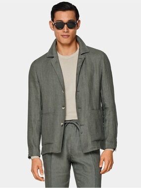 NWT SuitSupply Mid green, Walter shirt -jacket